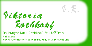 viktoria rothkopf business card
